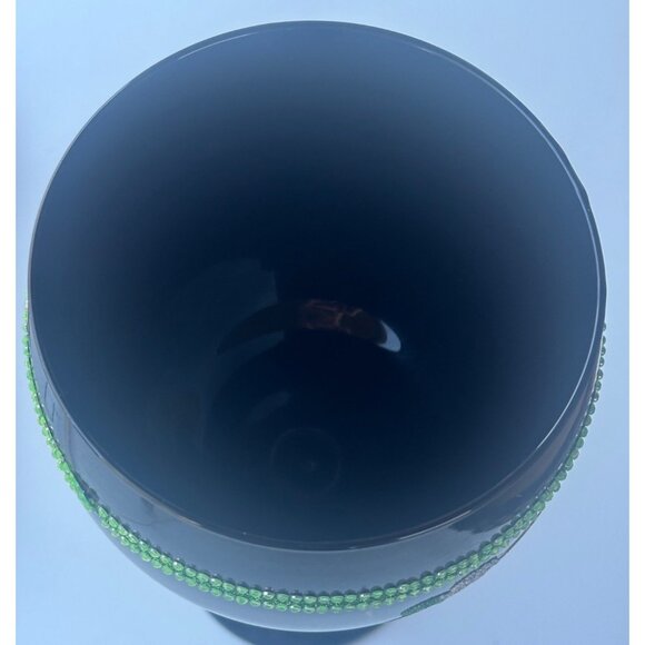 Kiss Me I'm Irish Glittery Large Stemmed Drinking Cup w/Shamrock 40 oz. 9" Tall - Picture 7 of 12